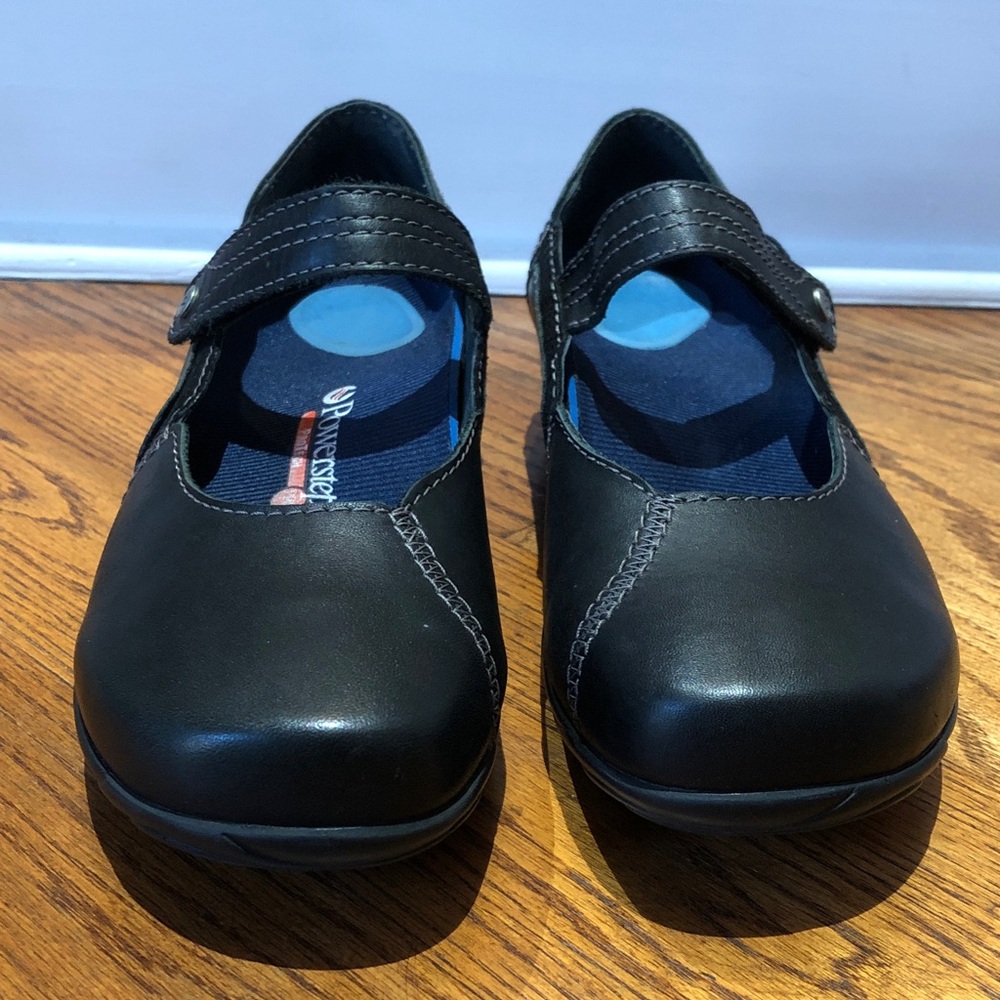 Wolky Women's Gila Mary Jane Black Might/Dessin Suede + Powerstep Protech insole